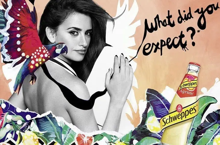 schweppes rime avec penelope cruz