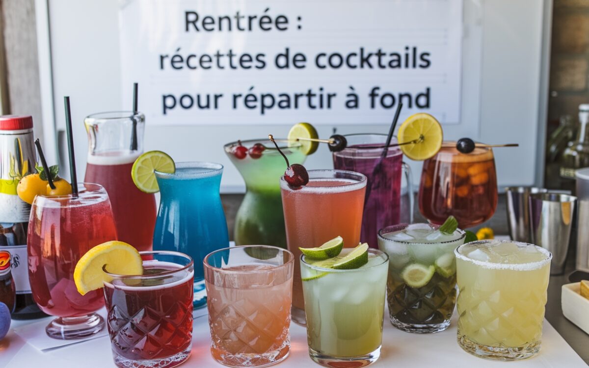 Rentrée : recettes de cocktails pour repartir à fond