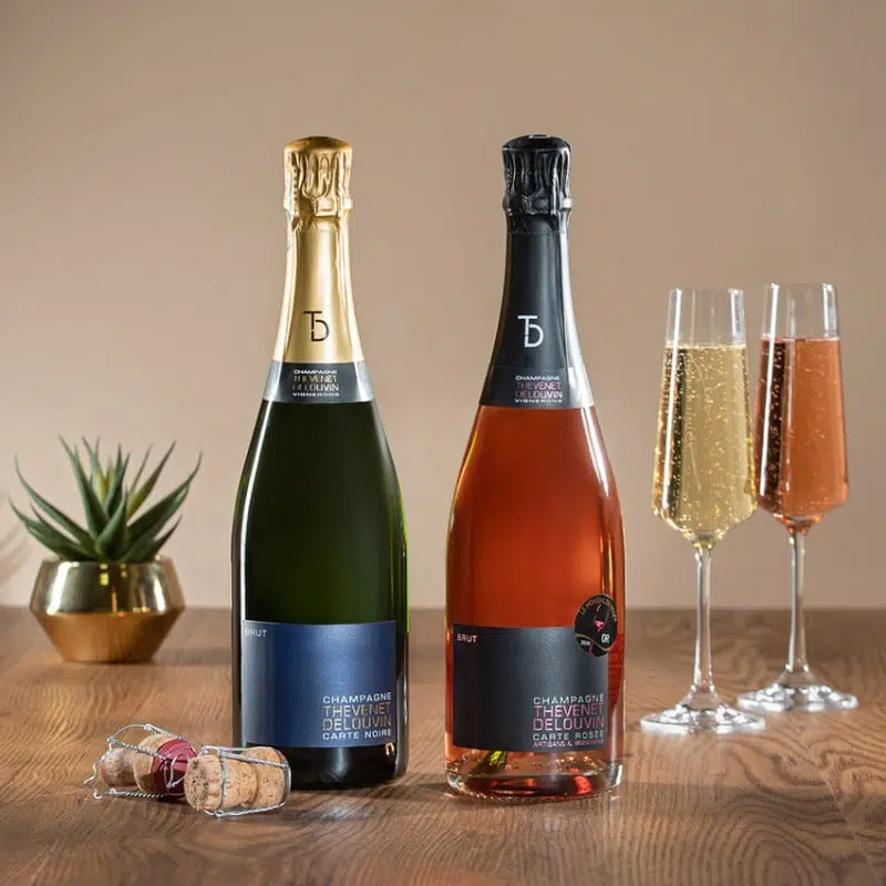 vin couleurs coffret champagne