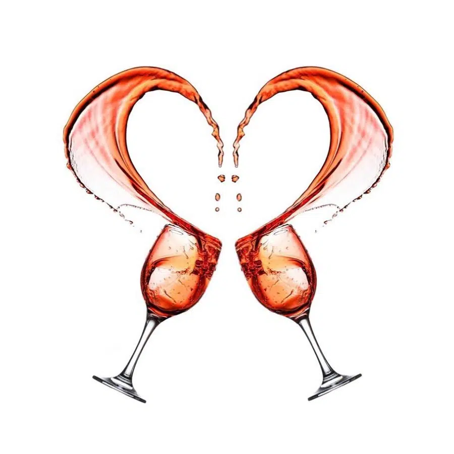 Amour et vin rosé