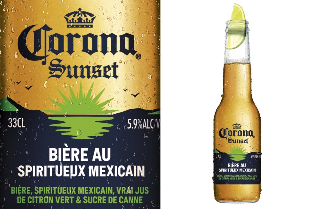 bierre corona sunset