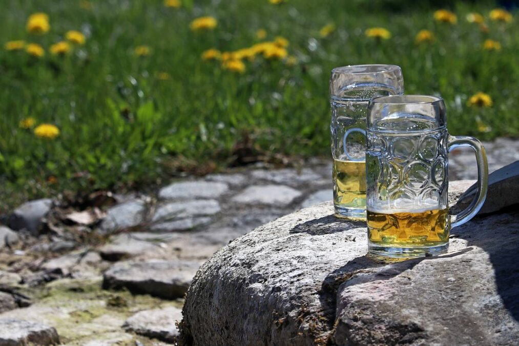 chope de bière chaussure shoey