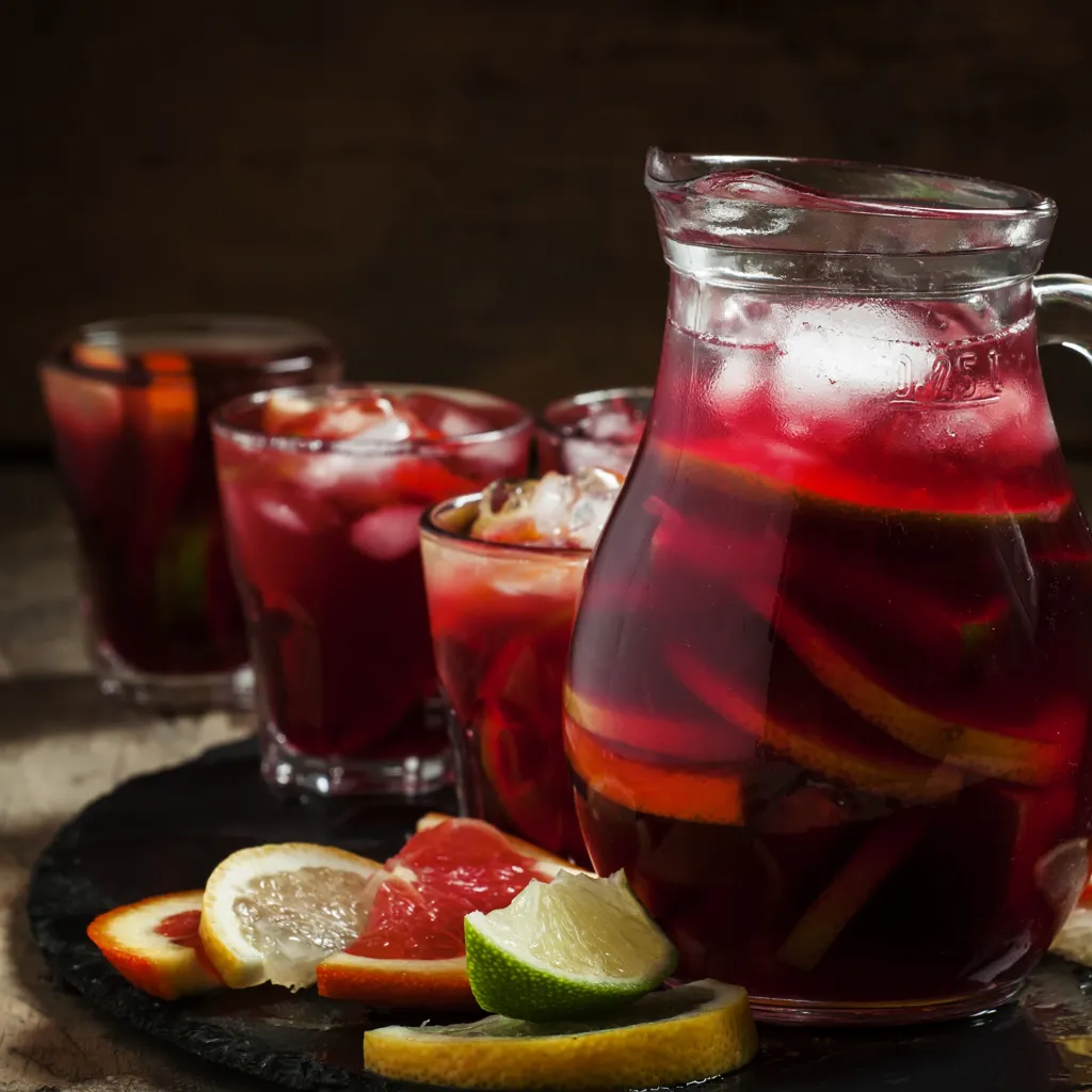 Sangria aux fruits rouges