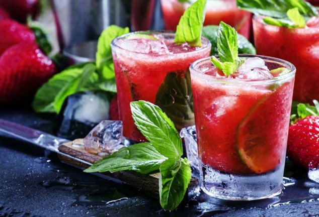 Caipirinha à la fraise