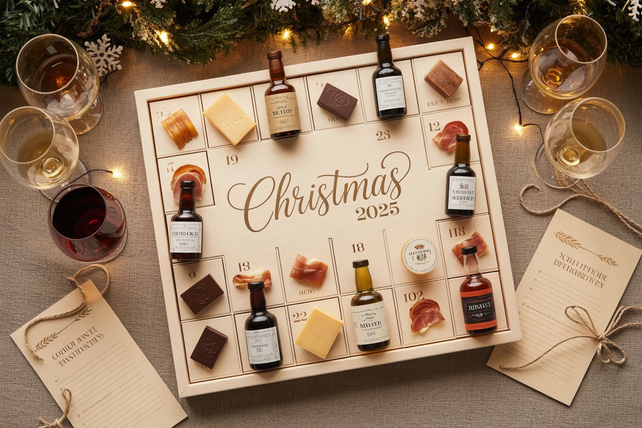 Calendrier De L'Avent Médiator Guitare 2025 - 24 Jours - Boîte Rangement Cuir PU - Cadeau Musicien Noël