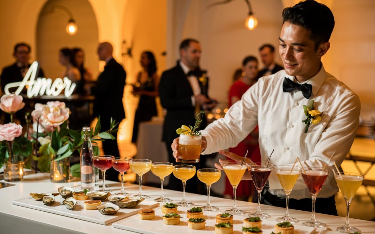 pairing accorder cocktails menu mariage