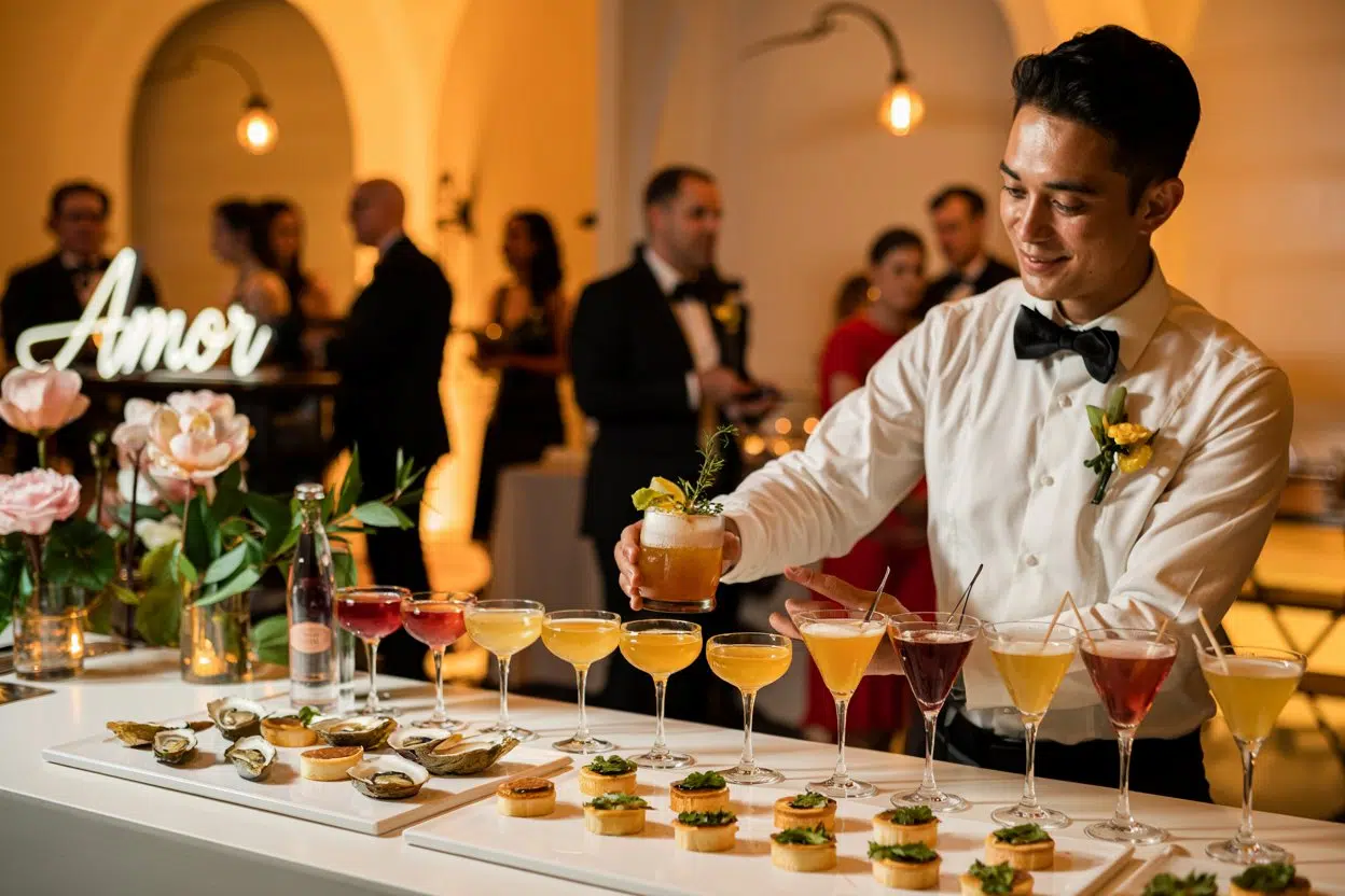 pairing accorder cocktails menu mariage